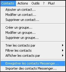 Sauvegarder les contacts Messenger 17325-11