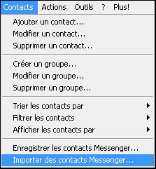 Sauvegarder les contacts Messenger 17325-12