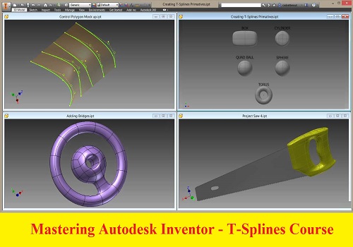 كورس تعليم برنامج انفنتور - Mastering Autodesk Inventor - T-Splines Course A_i_m_19