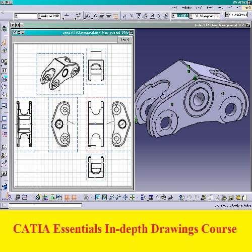 دورة تعليم الرسوم التنفيذية باستخدام برنامج كاتيا - CATIA Essentials In-depth Drawings Course  C_v_5_10