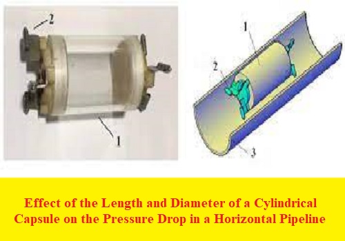بحث بعنوان Effect of the Length and Diameter of a Cylindrical Capsule on the Pressure Drop in a Horizontal Pipeline  E_o_t_12