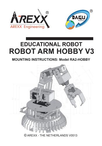 كتاب Educational Robot - Robot Arm Hobby V3 - Mounting Instructions - Model RA2-HOBBY  E_r_r_11