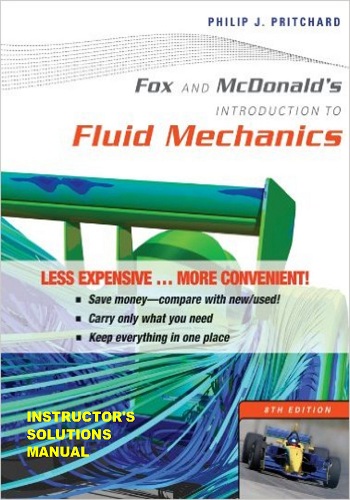 حل كتاب Fox and McDonald’s Introduction to Fluid Mechanics 8th ed Solution Manual F-m-i-11