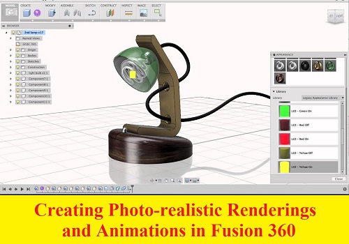 كورس إنشاء عروض و صور متحركة و اقعية في فيوجن 360 - Creating Photo-realistic Renderings and Animations in Fusion 360 F_3_6_15