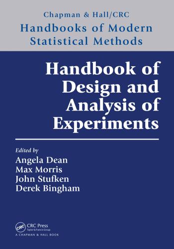 كتاب Handbook of Design and Analysis of Experiments  H_b_o_16