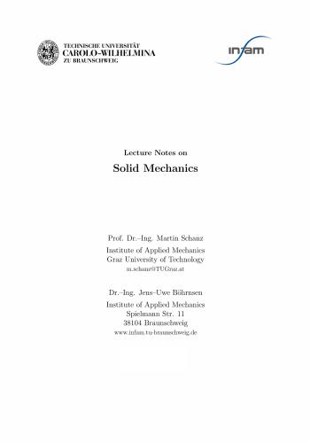 كتاب Lecture Notes on Solid Mechanics  L_n_o_11