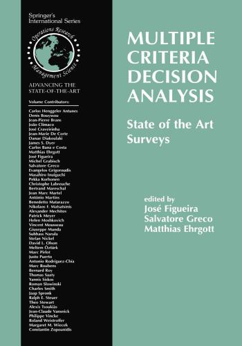كتاب Multiple Criteria Decision Analysis - State of the Art Surveys  M_c_d_11