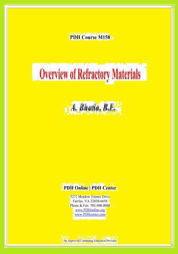 بحث بعنوان نظرة عامة على المواد المقاومة للحرارة - Overview of Refractory Materials  O_r_m10