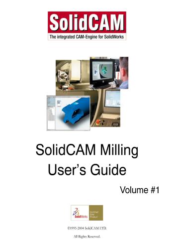 كتاب SolidCAM Milling User’s Guide Volume 1  S_c_a_11