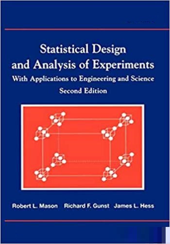كتاب Statistical Design and Analysis of Experiments - With Applications to Engineering and Science  S_d_a_11