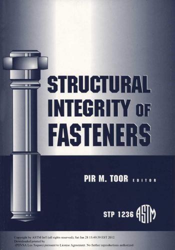 كتاب Structural Integrity of Fasteners S_i_o_10