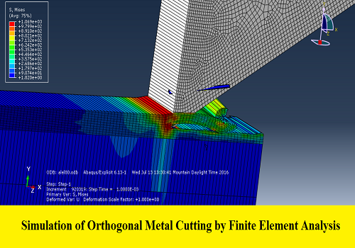 رسالة ماجستير بعنوان Simulation of Orthogonal Metal Cutting by Finite Element Analysis  S_o_m_10