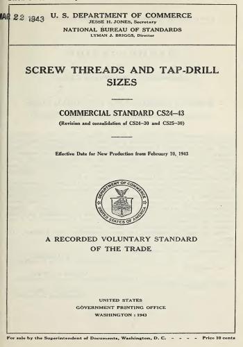 كتاب Screw Threads and Tap-drill Sizes   S_t_a_11