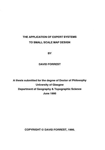 رسالة دكتوراه بعنوان The Application of Expert Systems to Small Scale Map Design  T_a_o_11