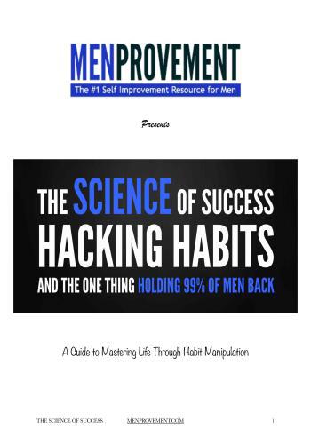 كتاب The Science of Success - Hacking Habits and the One Thing Holding 99% of Men Back  T_s_o_12