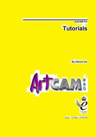 كتاب شرح برنامج أرت كام - ArtCAMPro Tutorials