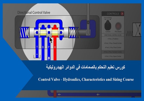 كورس تعليم التحكم بالصمامات في الدوائر الهيدروليكية - Control Valve - Hydraulics, Characteristics and Sizing Course  U_c_v_10