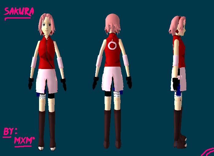 ساكورا شيبودن...عند الردود... ياتي الموديل..sakura shuppuden 3d model Sakura10