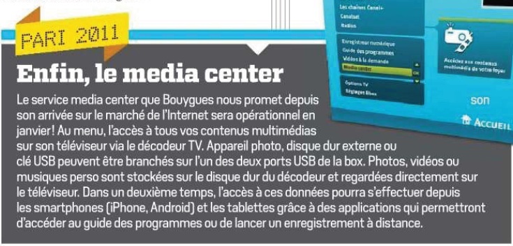 center - Le média center pour janvier 2011. Bouygu10