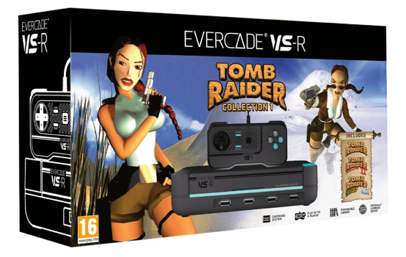Pack Console rétrogaming Evercade VS-R + La trilogie Tomb Raider 10168