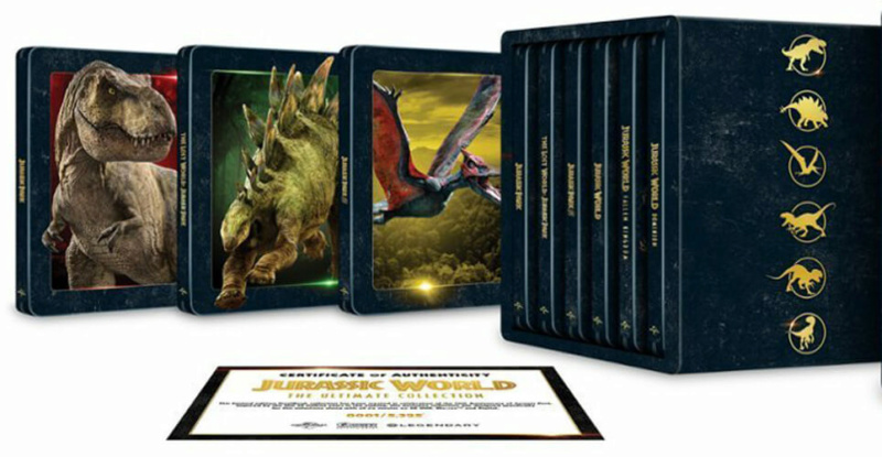 Jurassic World : The Ultimate Collection - coffret steelbook US Jurass11