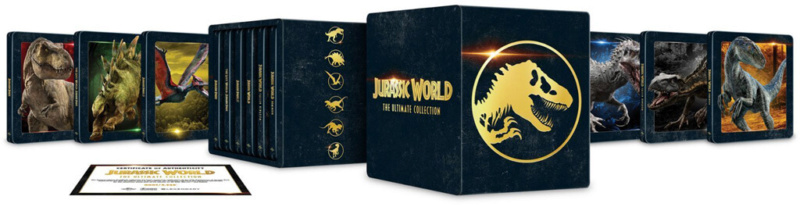 Jurassic World : The Ultimate Collection - coffret steelbook US Jurass12