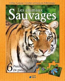 Livres puzzles: les animaux sauvages et les animaux de la fe 97827511