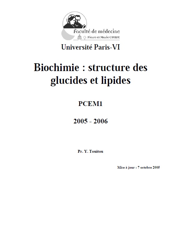 Livres de Biochime Bioch110