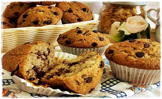 Muffin integrali con gocce di cioccolato 55b63c10