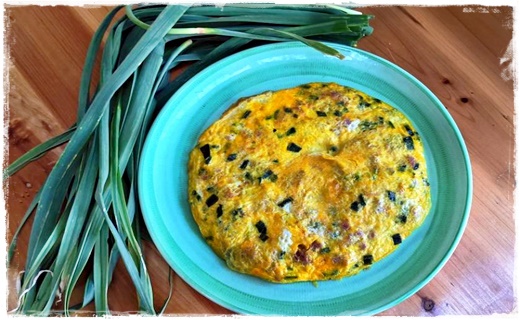 Frittata con le foglie dell’aglio 9537dd10