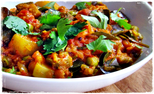 Curry vegetariano - CONTORNO Cattu375