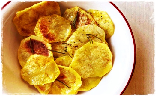 Ricetta Patatine croccanti al microonde Crisp Chips-16