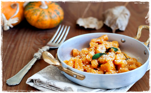 Gnocchi di zucca, porri e salvia Imma1160