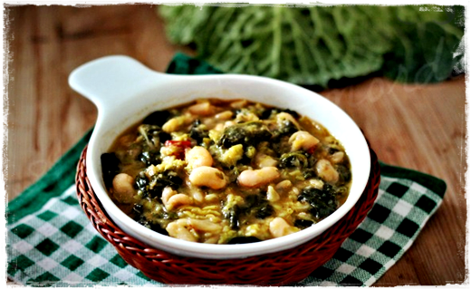 Zuppa di cavolo verza e fagioli Immag143