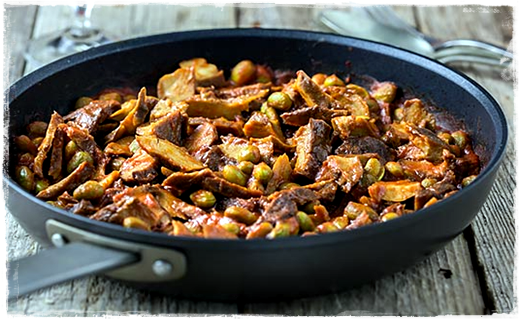 Seitan al sugo con edamame (SECONDO) Immag271