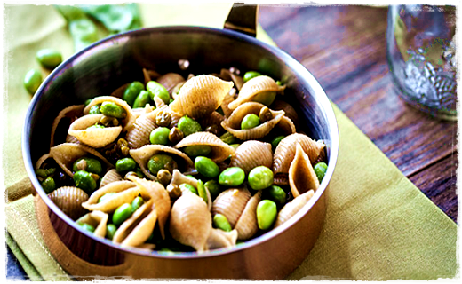 Conchiglie integrali con edamame Immag275