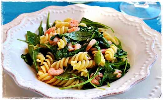 PASTA CON RUCOLA E GAMBERETTI  Immag747