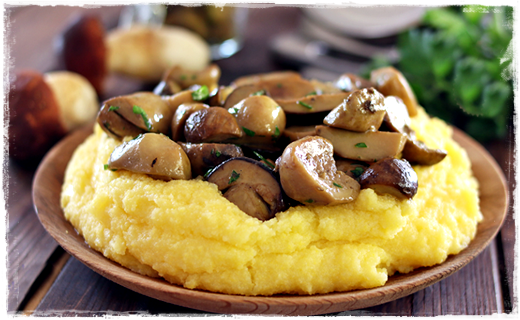 Polenta con i funghi porcini Immagi72