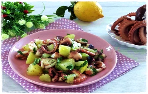 Insalata di polpo con patate - ANTIPASTO Insala43