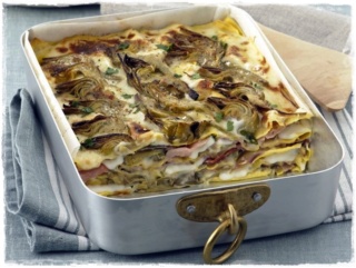 Carciofi con besciamella Lasagn10