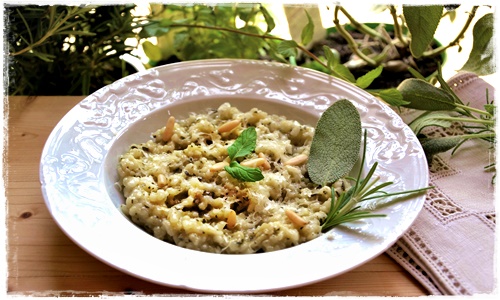 Risotto rosmarino, salvia e menta Risott29