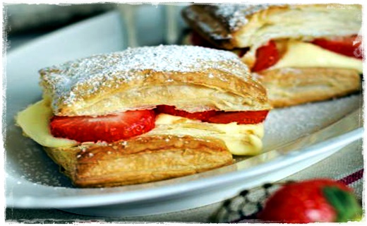 Sfogliatelle con crema alle fragole - DOLCE Sfogli15