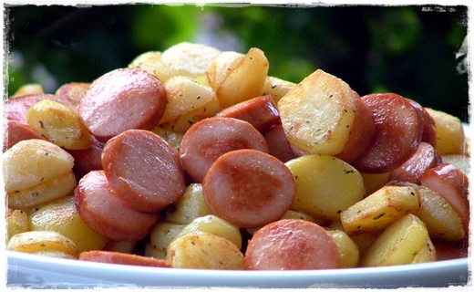 Wurstel e patate in padella Wurste18