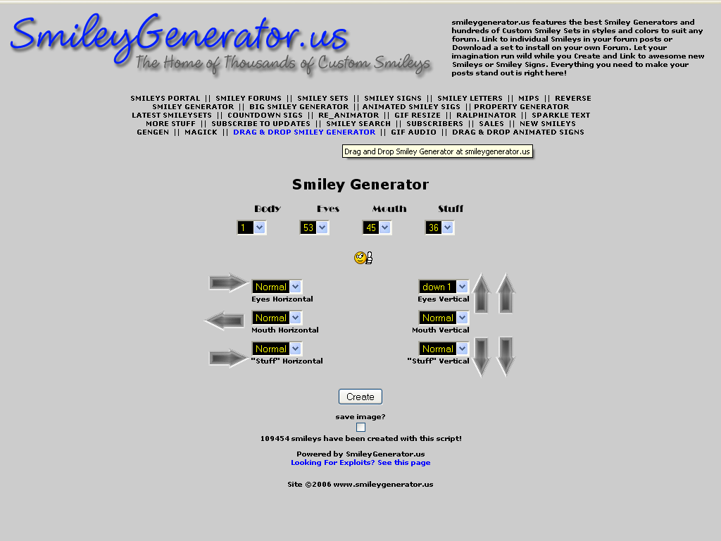 Smile Generator : Generador de Smilies Online Smoley10