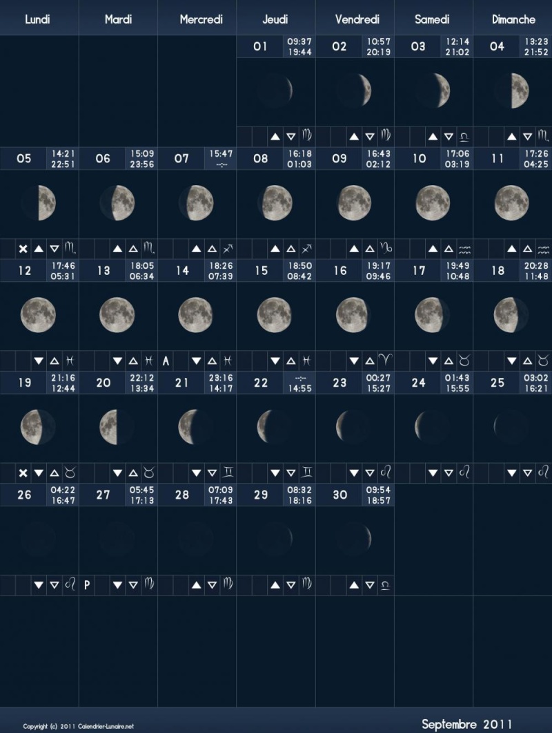 calendrier lunaire