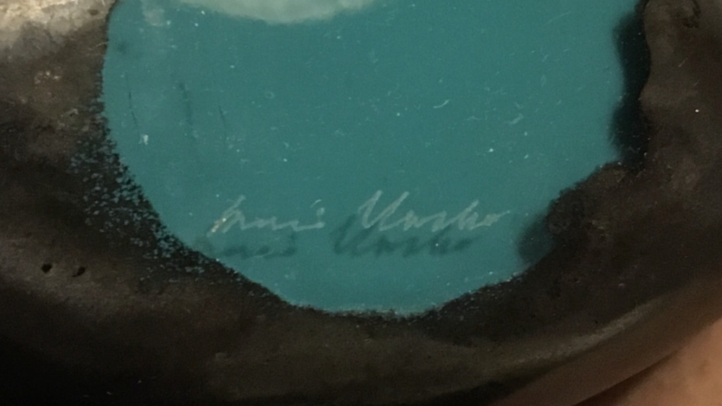Heavy cased overlaid vase with inscribed signature Img_2510