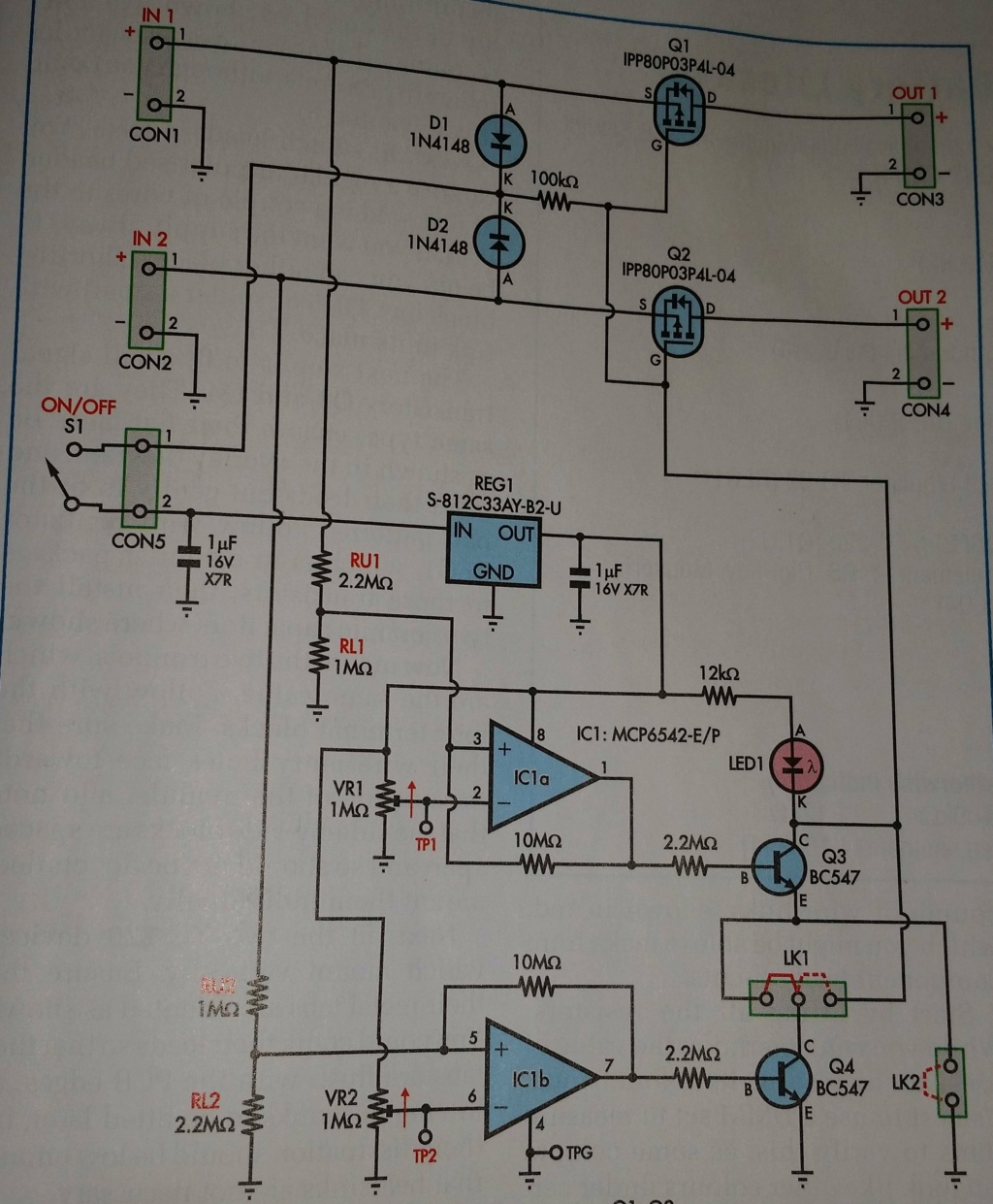 Lipo saver - cut off circuit. Ciruit12