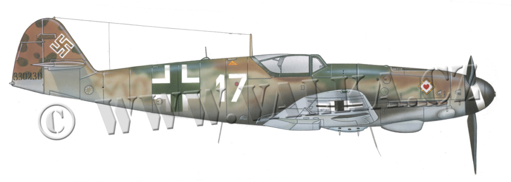 Messerschmitt BF-109 K4 Uffz Heinrich Munninger 10/JG-77  Fujimi 48e Bf106_10