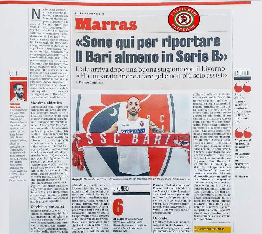 GdS - Marras: "Sono qui per riportare il Bari almeno in serie B"  Fb_img29