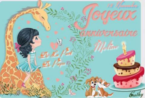 Anniversaire De Meline De La Part De Son Papa Romain